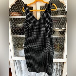 Ralph Lauren Black and White Women's Pencil Dress 14